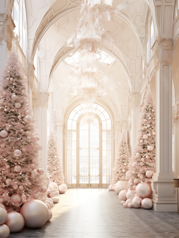 Opulent Christmas Hallway