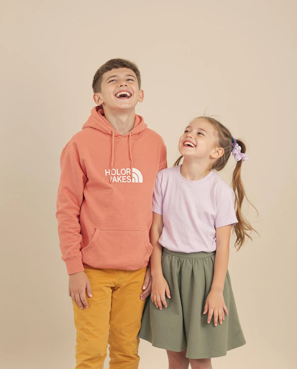 Cheerful Kids Laughing
