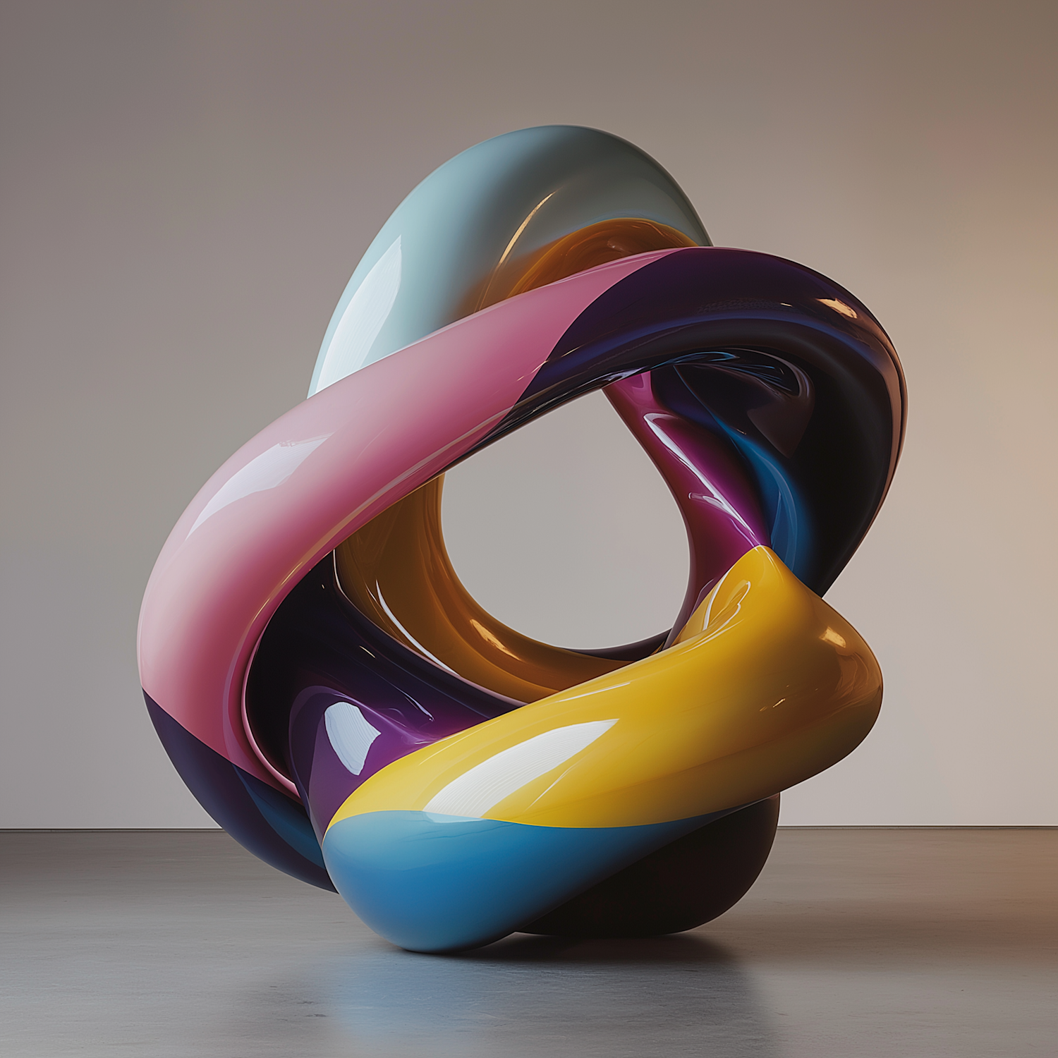 Abstract Ribbon Sculpture