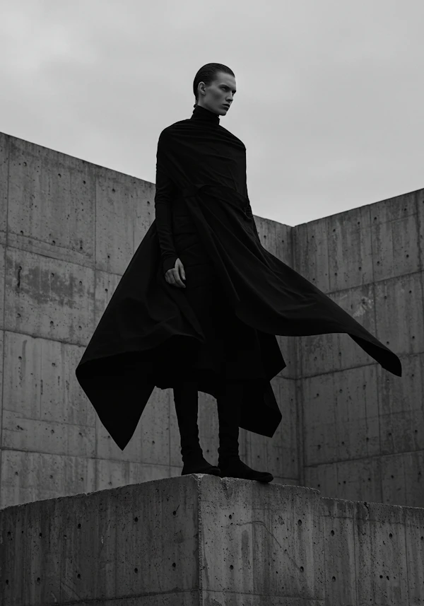 Monochrome Fashion Pose
