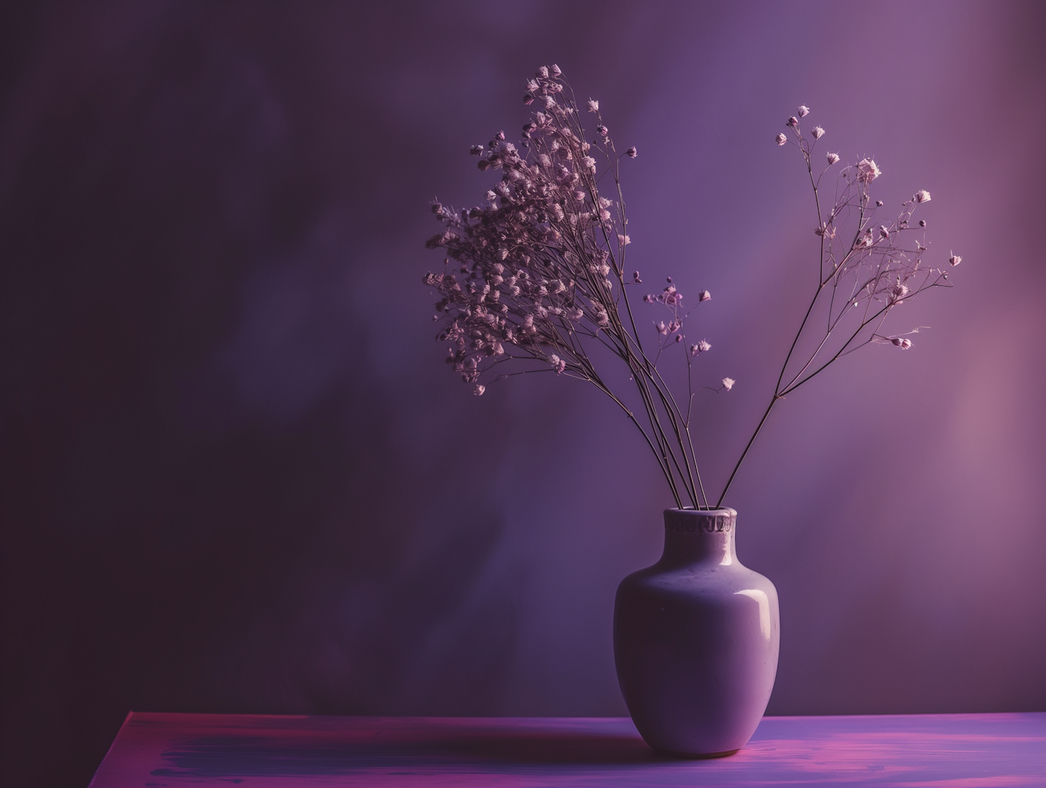 Elegant Vase with Dried Flowers