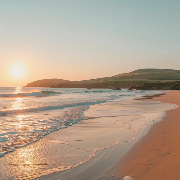 Serene Beach Sunset