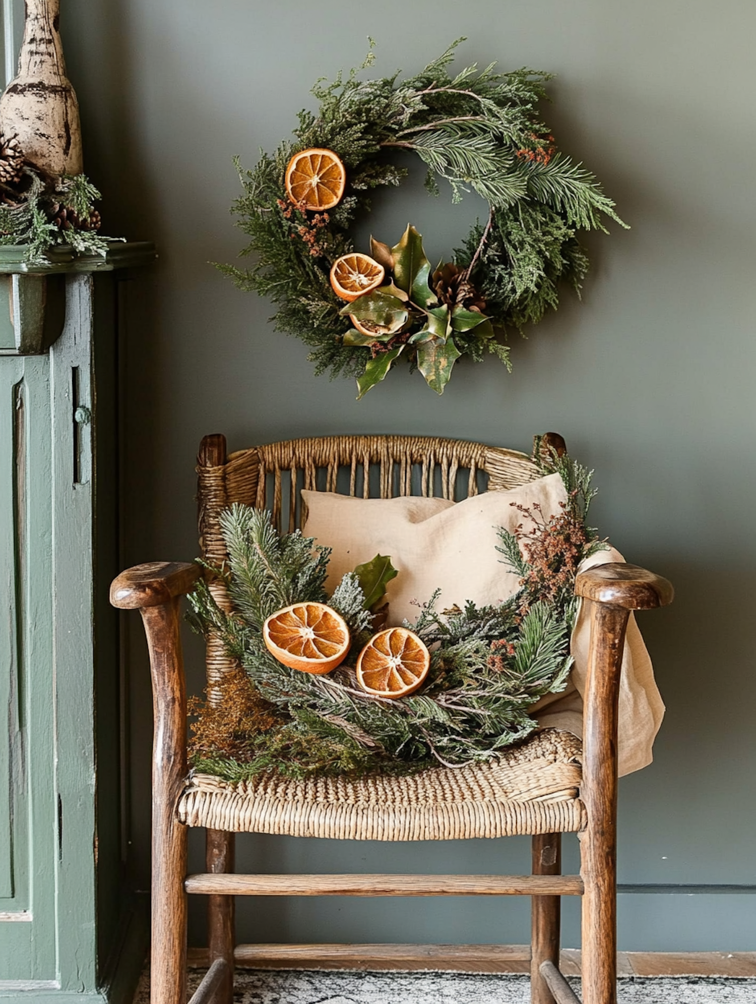 Rustic Natural Arrangement with Wreaths