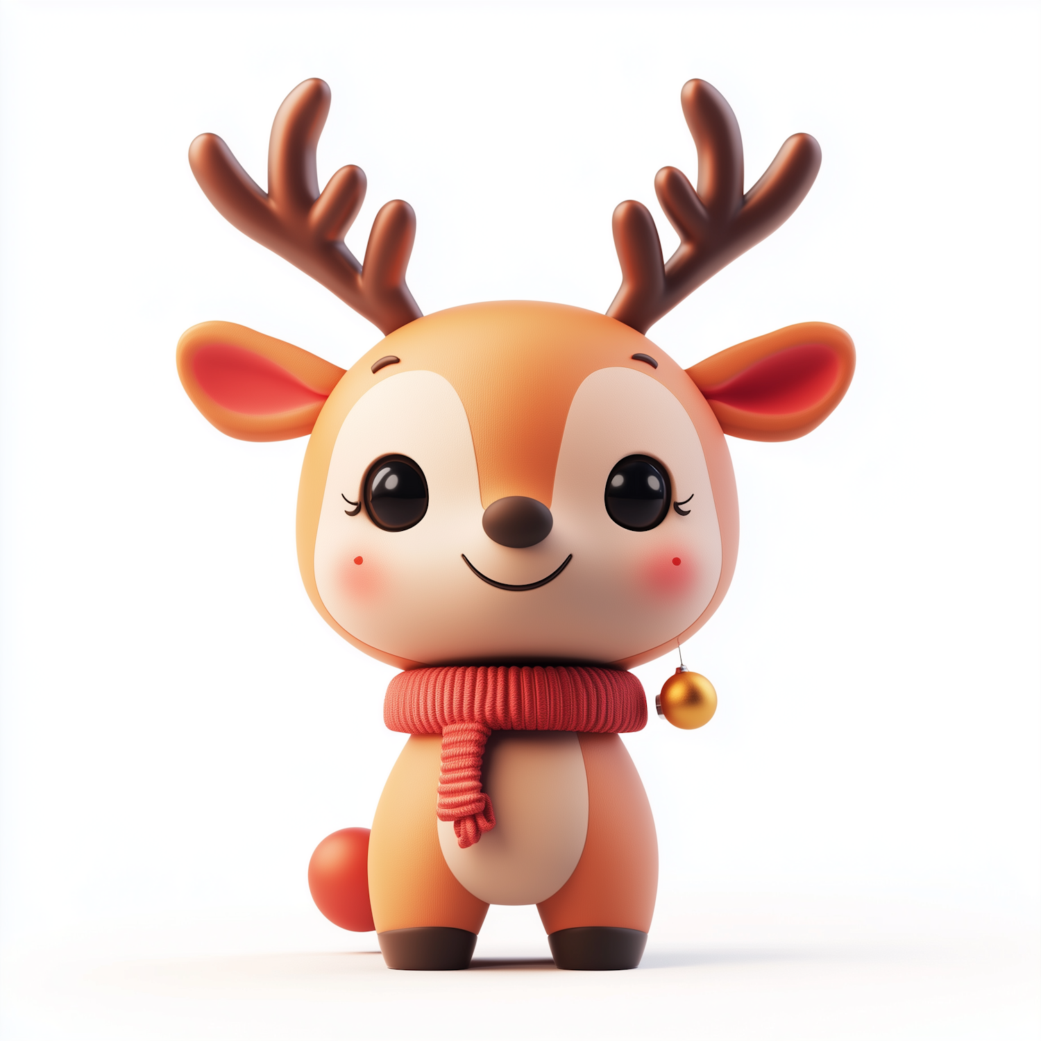 Festive Cartoon Reindeer