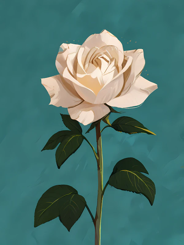 White Rose Illustration