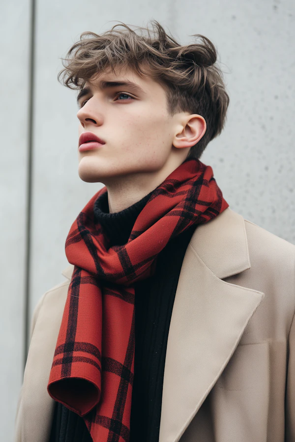 Contemplative Young Man