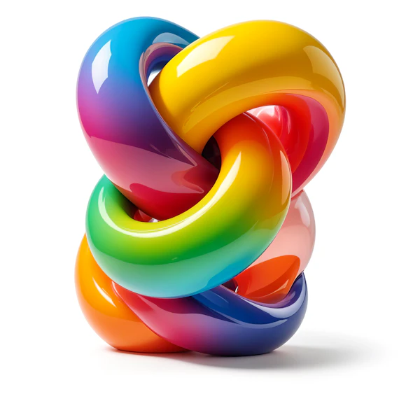 Colorful 3D Torus Art