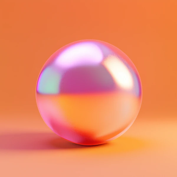 Iridescent Sphere Art