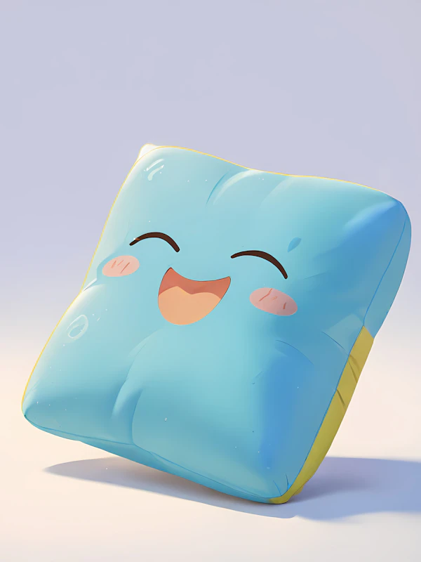 Cheerful Cartoon Pillow