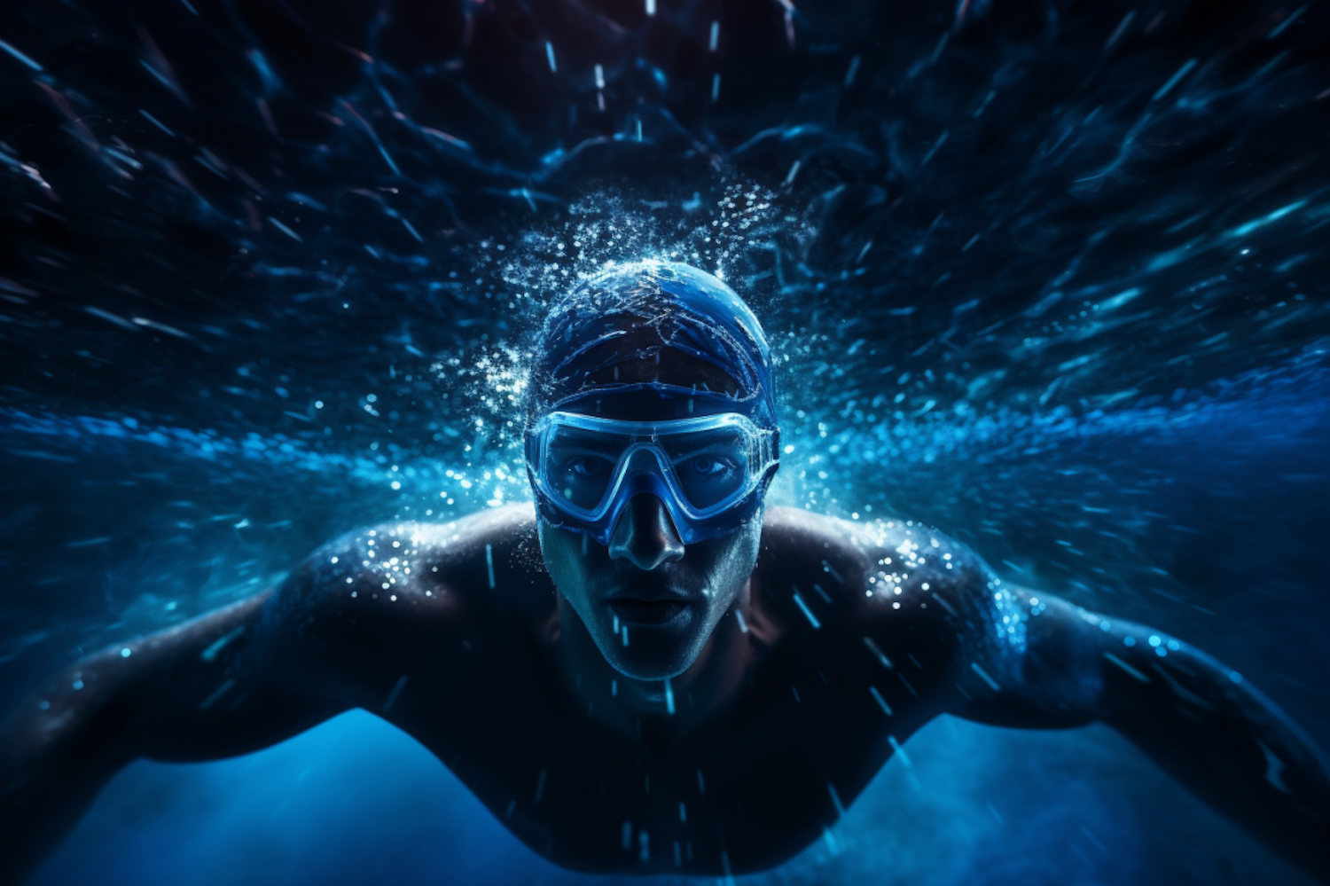 Aqua Dynamics: The Competitive Swimmer in Motion