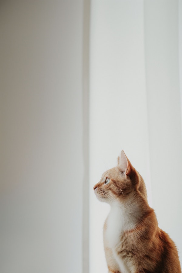 Attentive Ginger Tabby Cat