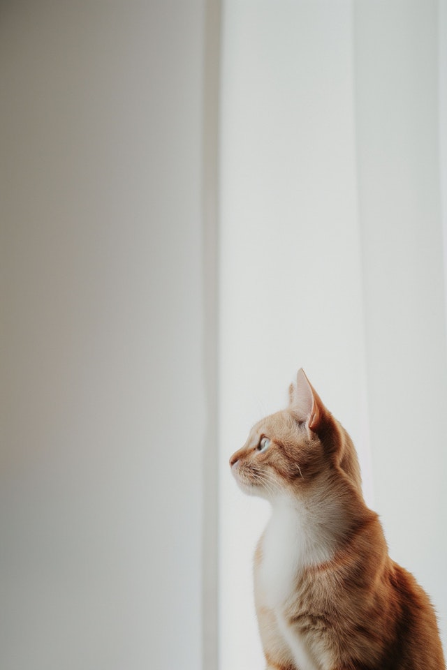 Attentive Ginger Tabby Cat