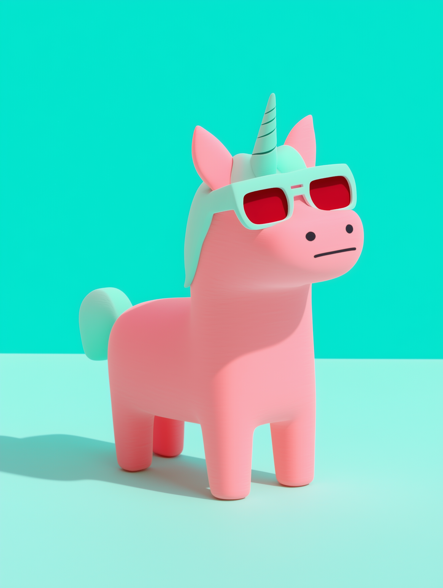 Stylized Pink Unicorn