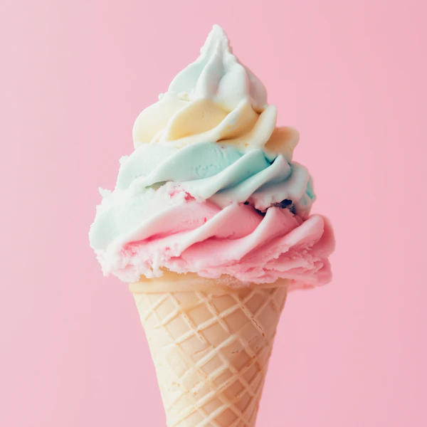 Colorful Ice Cream Cone