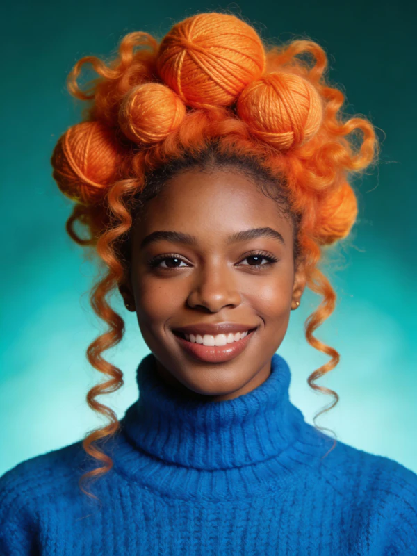 Vibrant Fashion Portrait