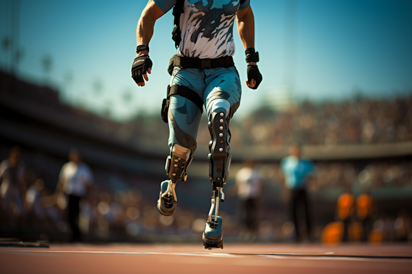 Resilience in Motion: Sunlit Stride with Prosthetic Harmony