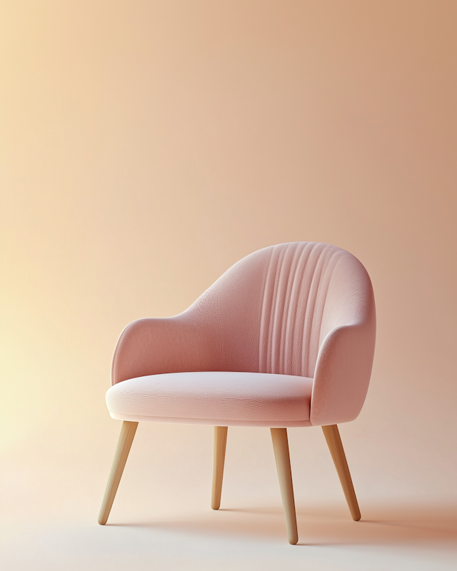 Modern Pink Armchair