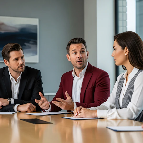 Office Discussion Scene