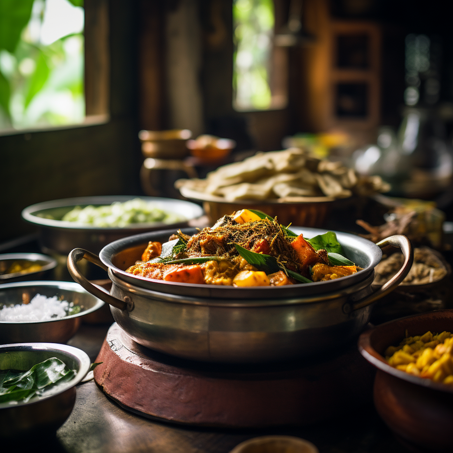 Rustic Traditional Curry Feast