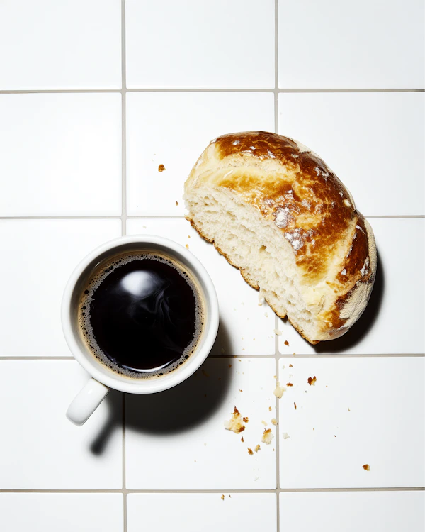 Coffee and Bread Still Life