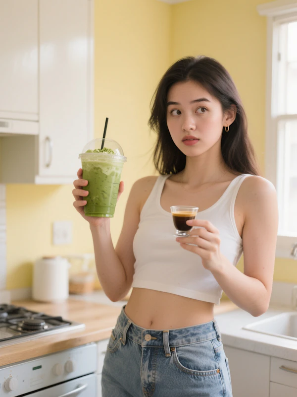 Woman in Bright Kitchen