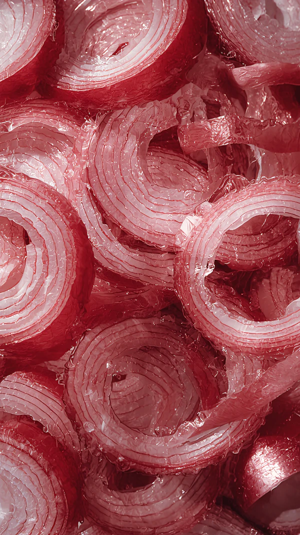 Sliced Red Onions