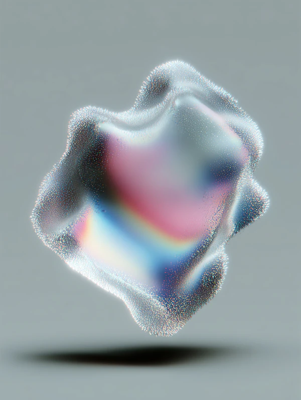 Iridescent Abstract Form
