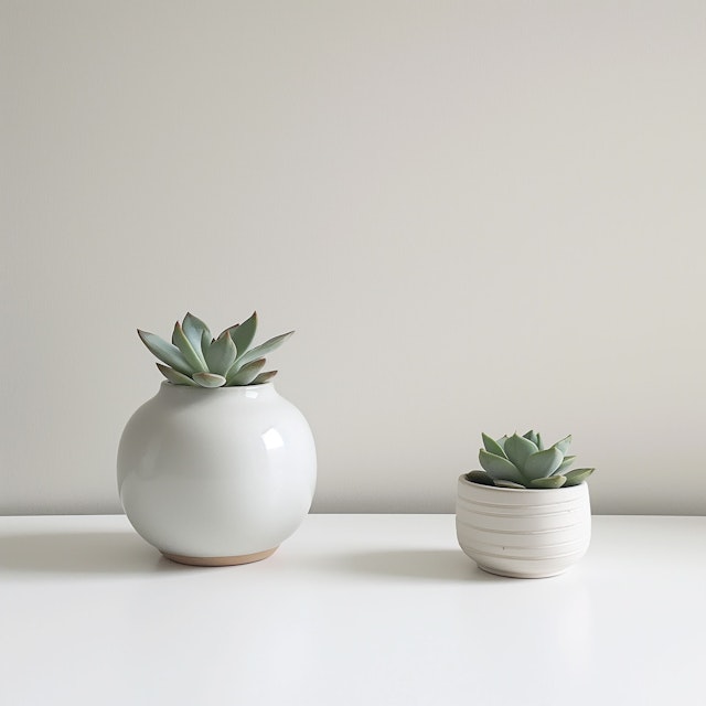 Minimalist Succulent Display