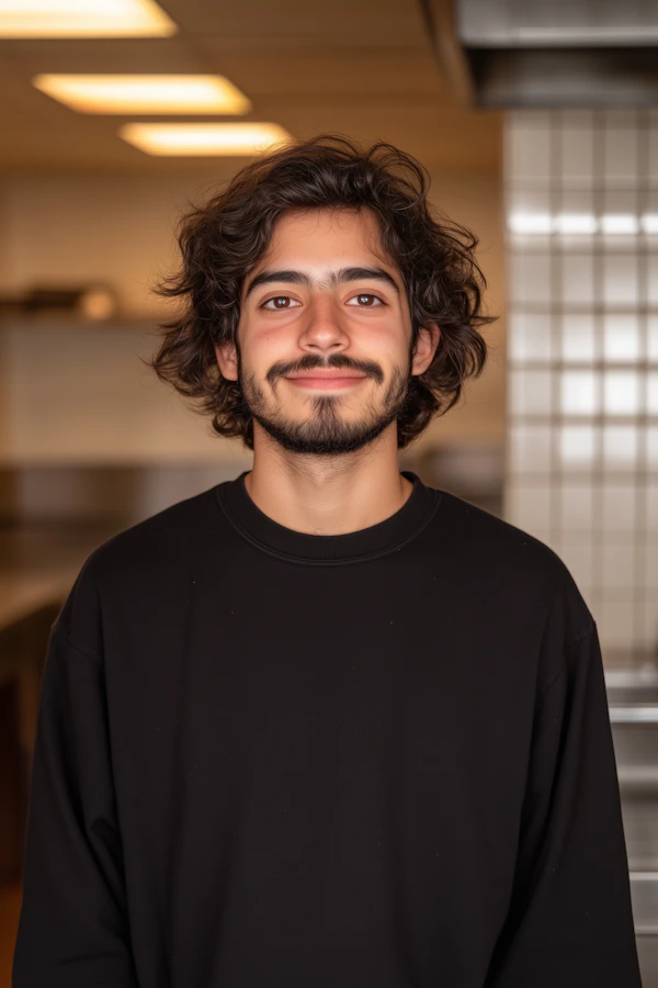 Portrait of a Smiling Young Man