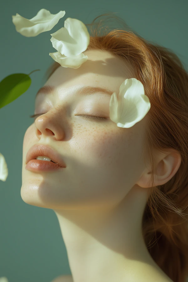 Serene Close-up of Young Woman