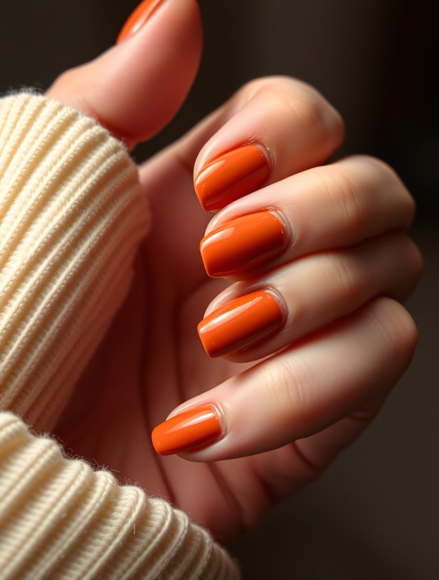 Close-up of Manicured Nails