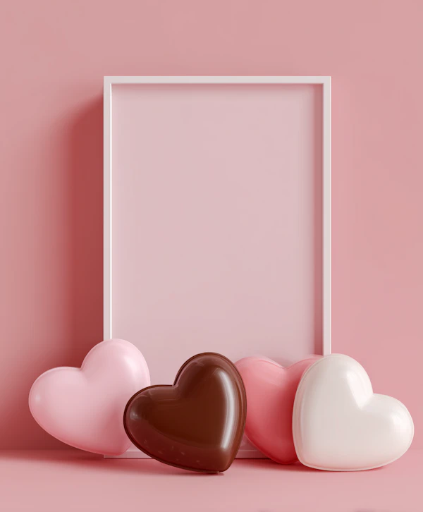 Glossy Hearts Display