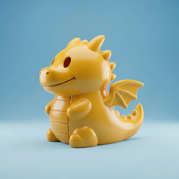 Cute Yellow Dragon