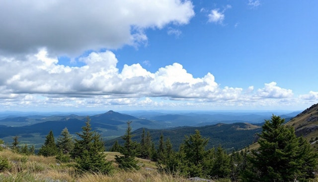 Scenic Landscape with Rolling Hills