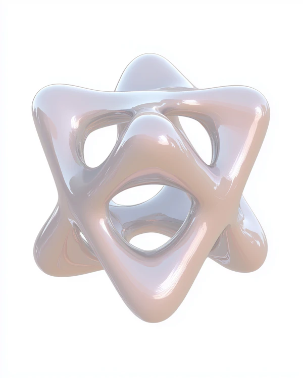 Glossy 3D Abstract Shape