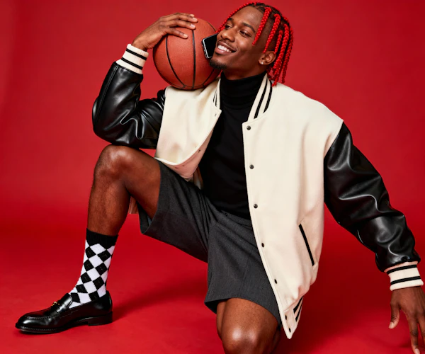 Stylish Basketball Pose