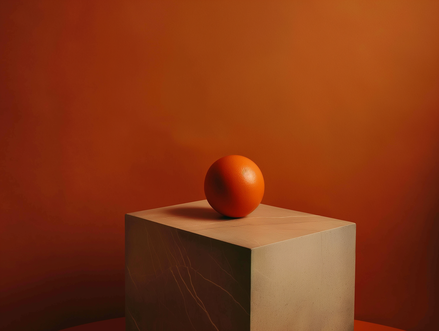 Monochromatic Orange Composition