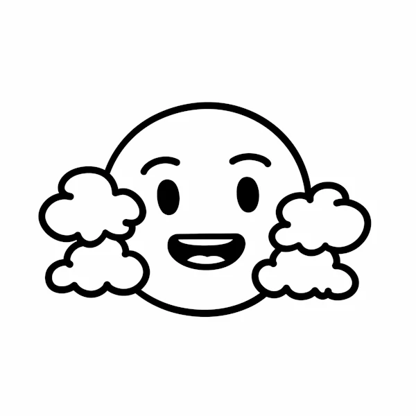 Smiling Face in Clouds