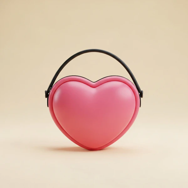 Heart-Shaped Handbag