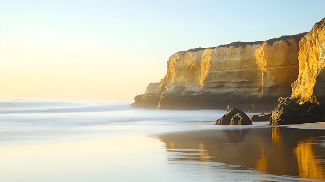 Serene Beach Sunset