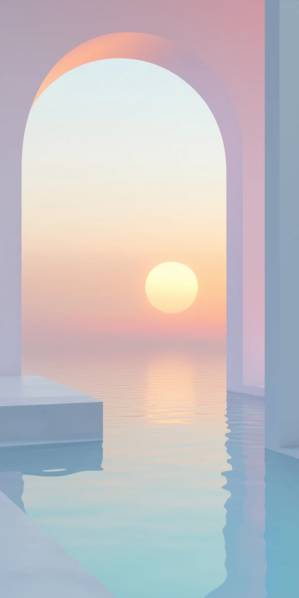 Pastel Sunset Serenity