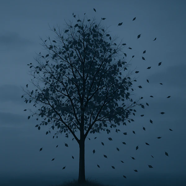 Misty Twilight Tree