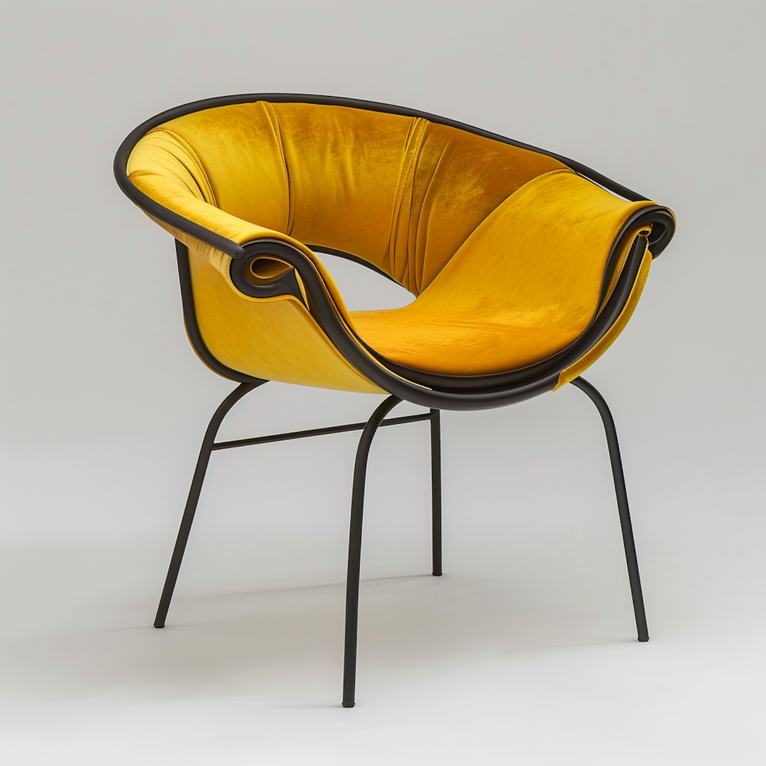 Modern Mustard Yellow Chair