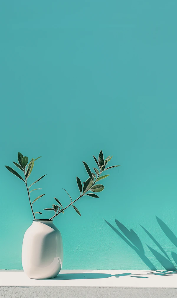 Minimalist Vase and Shadows