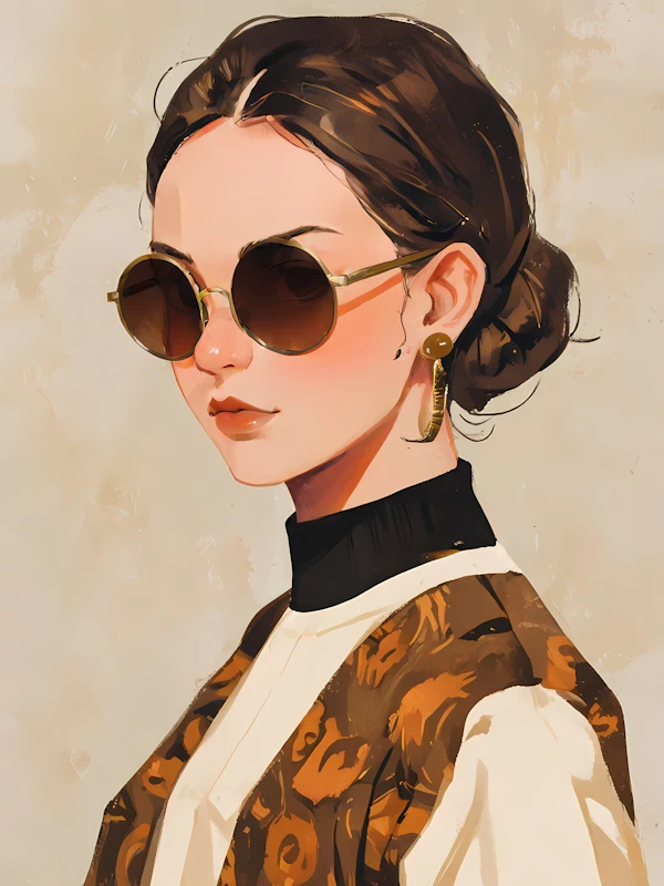 Stylish Illustrated Portrait