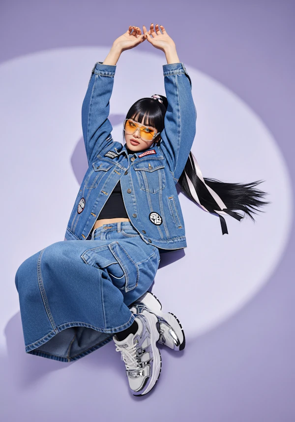 Dynamic Denim Pose