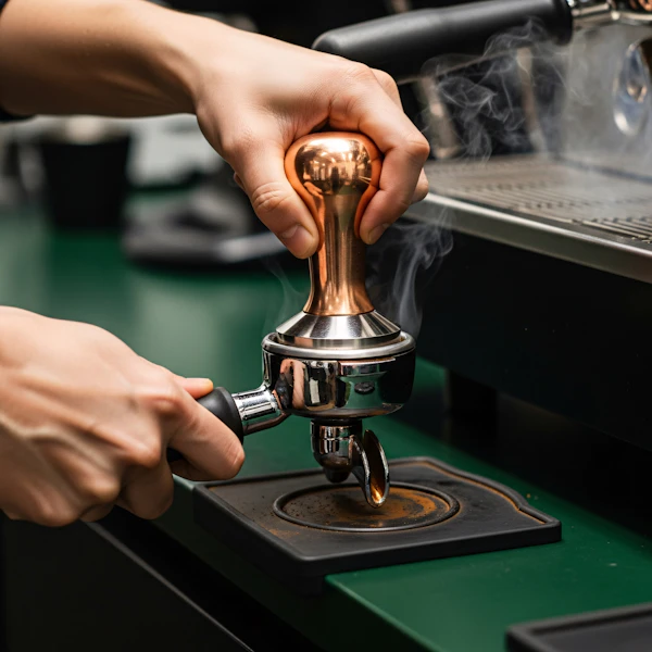 Coffee Preparation Close-Up