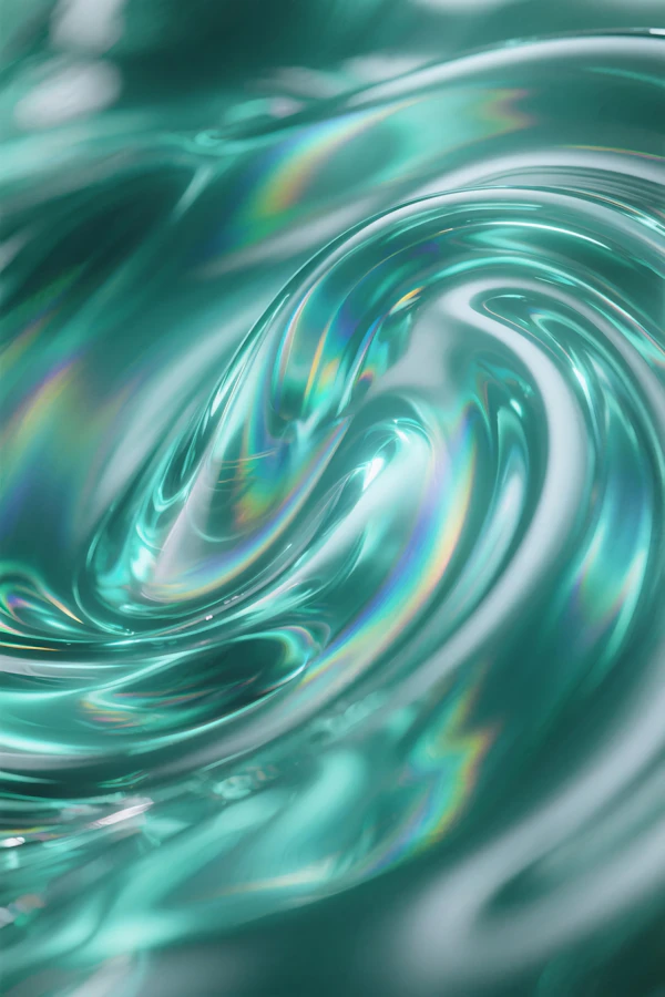 Iridescent Fluid Abstract