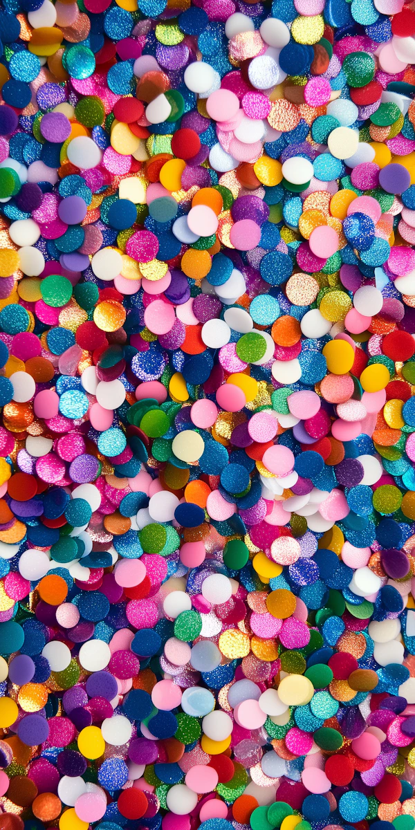 Colorful Confetti Close-Up