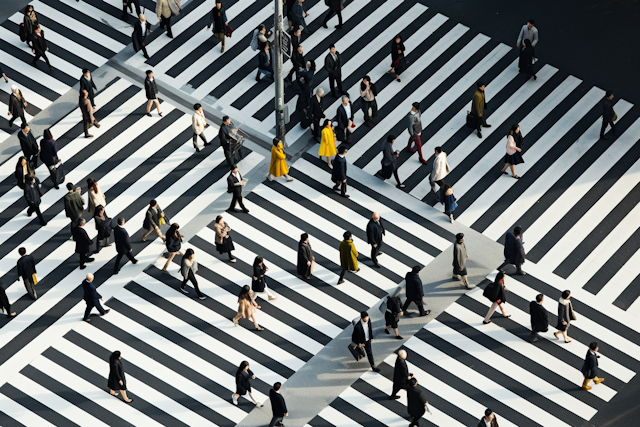 Urban Tapestry: The Zebra Crossing Ballet